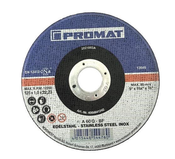 Trennscheiben "INOX" 125/1.0/22 mm