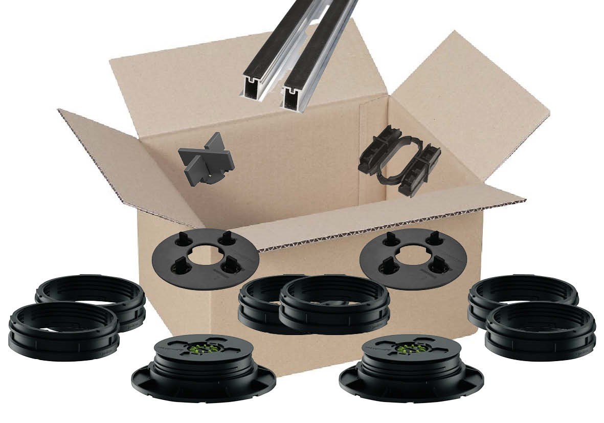 Musterset UPTEC Schienensystem SUPAS + 3 SUPAR 146 - 176 mm